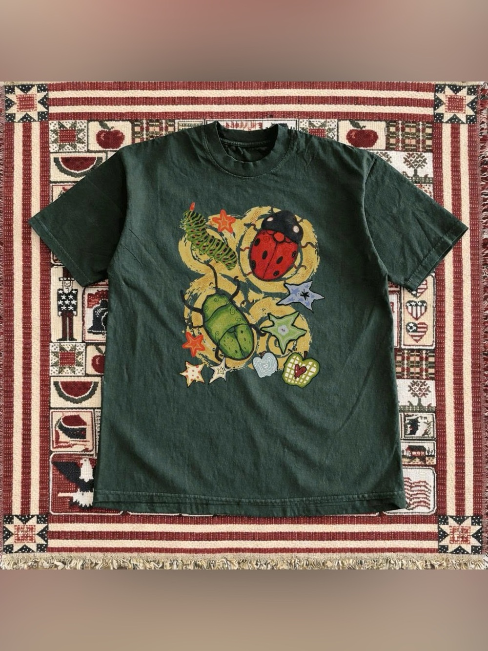 Dark Green Beetle Graphic Tee - Pets Reptile